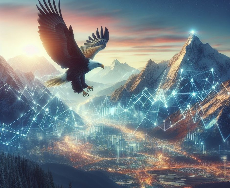 An eagle representing the freedom and new frontiers of Web3 investing