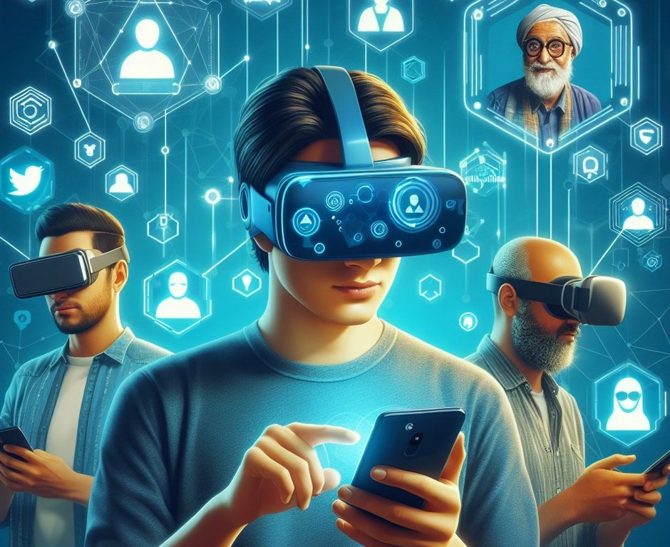 decentralized metaverse social media app on smartphones and VR headsets