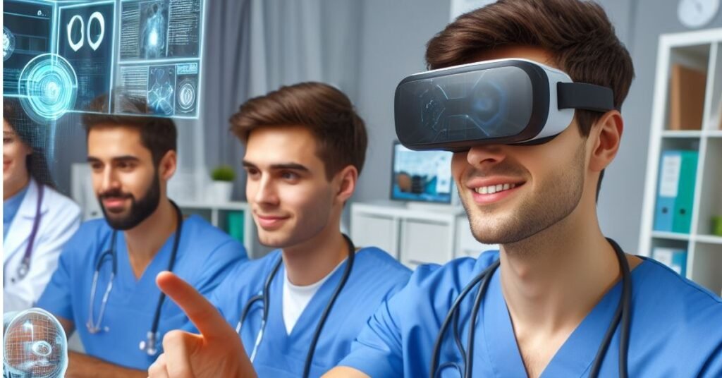 Medical students training in metaverse